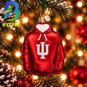 Indiana Hoodie NCAA Gifts For Fan Christmas Tree Decorations Ornament