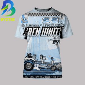 Jack White Official San Francisco CA Event Tee At Bill Graham Civic Auditorium In San Francisco CA On September 24 2026 All Over Print Shirt