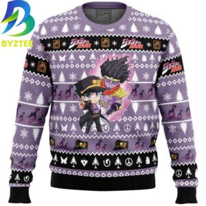 Jojo’s Bizarre Adventure Chibi Jotaro Kujo Ugly Christmas Sweater