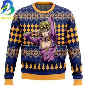 Jojo’s Bizarre Adventure Christmas Giorno Giovanna Ugly Christmas Sweater