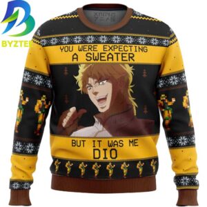 Jojo’s Bizarre Adventure It Was Me Dio Ugly Christmas Sweater