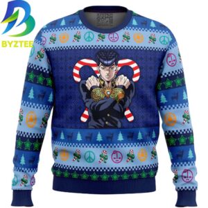 Jojo’s Bizarre Adventure Josuke Higashikata Ugly Christmas Sweater