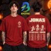 Jonas Brothers Merch Collection Jonas Globe Tour 2026 Two Sided Unisex T Shirt