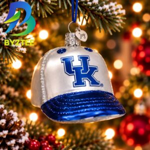 Kentucky Baseball Cap NCAA Gifts For Fan Christmas Tree Decorations Ornament