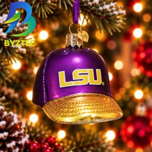 LSU Baseball Cap NCAA Gifts For Fan Christmas Tree Decorations Ornament