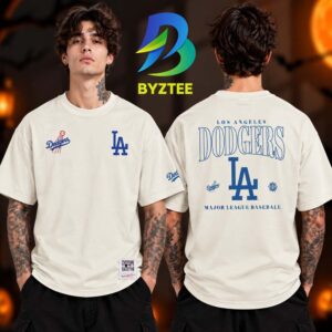 Los Angeles Dodgers MLB Merch Collection Mitchell & Nesso 2026 Two Sided Unisex T Shirt