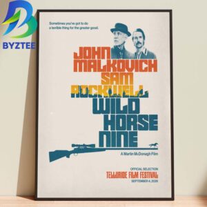 Martin McDonagh’s Wild Horse Nine John Malkovich and Sam Rockwel Home Decor Poster Canvas
