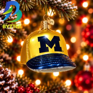 Michigan Baseball Cap NCAA Gifts For Fan Christmas Tree Decorations Ornament