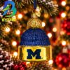 Michigan Baseball Cap NCAA Gifts For Fan Christmas Tree Decorations Ornament