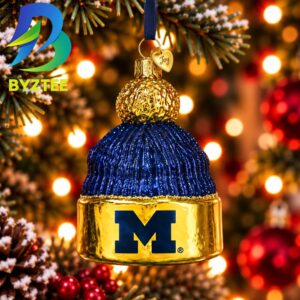 Michigan Beanie NCAA Gifts For Fan Christmas Tree Decorations Ornament