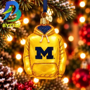 Michigan Hoodie NCAA Gifts For Fan Christmas Tree Decorations Ornament