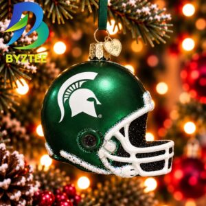 Michigan State Helmet NCAA Gifts For Fan Christmas Tree Decorations Ornament