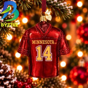 Minnesota Football Jersey NCAA Gifts For Fan Christmas Tree Decorations Ornament