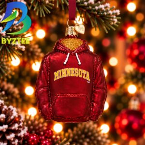 Minnesota Hoodie NCAA Gifts For Fan Christmas Tree Decorations Ornament