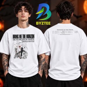 Motionless In White Canada And USA Tour Dates 2026 With Bring Me The Horizon And The Plot In You Two Sided Unisex T Shirt