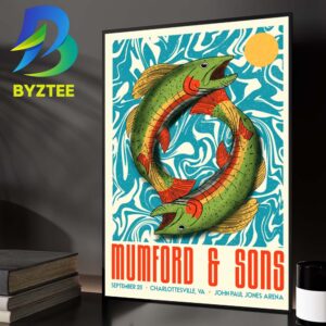 Mumford And Sons Charlottesville VA Event Poster At John Paul Jones Arena In Charlottesville VA On September 20 2026 Home Decor Poster Canvas