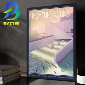 Mumford And Sons Grand Rapids Michigan Event Poster At Acrisure Amphitheater In Grand Rapids Michigan On September 22 2026 Home Decor Poster Canvas