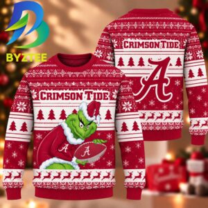 NCAA Alabama Crimson Tide Grinch Gift For Fan Ugly Christmas Sweater