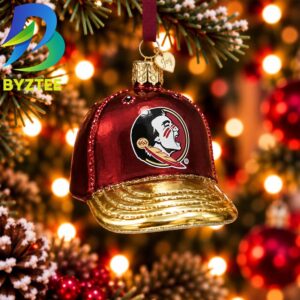 NCAA Florida State Baseball Cap Xmas Gifts Christmas Decorations Ornament