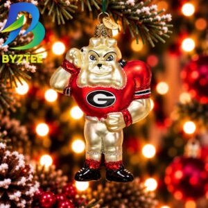 NCAA Georgia Hairy Dawg Xmas Gifts Christmas Decorations Ornament