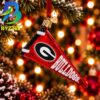 NCAA Georgia Hoodie Xmas Christmas Tree Decorations Ornament
