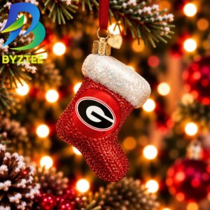 NCAA Georgia Stocking NCAA Gifts For Fan Christmas Tree Decorations Ornament