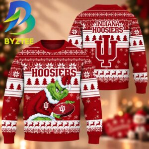 NCAA Indiana Hoosiers Grinch Gift For Fan Ugly Christmas Sweater