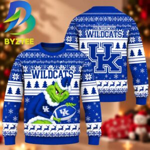NCAA Kentucky Wildcats Grinch Gift For Fan Ugly Christmas Sweater