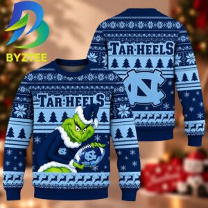 NCAA North Carolina Tar Heels Grinch Gift For Fan Ugly Christmas Sweater