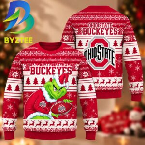 NCAA Ohio State Buckeyes Grinch Gift For Fan Ugly Christmas Sweater