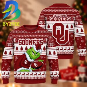 NCAA Oklahoma Sooners Grinch Christmas Gift For Families Ugly Christmas Sweater