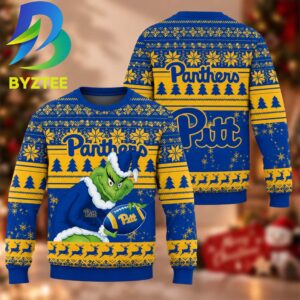 NCAA Pittsburgh Panthers Grinch Christmas Gift For Fan Ugly Christmas Sweater