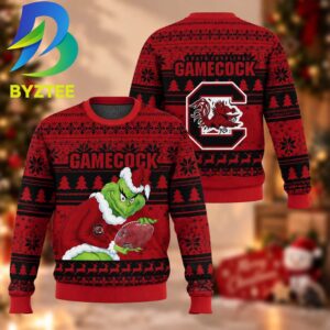 NCAA South Carolina Gamecocks Grinch Gift For Fan Ugly Christmas Sweater