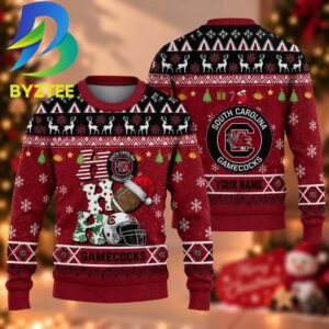 NCAA South Carolina Gamecocks HO HO HO Gift For Fan Ugly Christmas Sweater