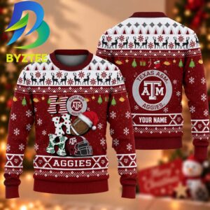 NCAA Texas A&M Aggies HO HO HO Gift For Fan Ugly Christmas Sweater