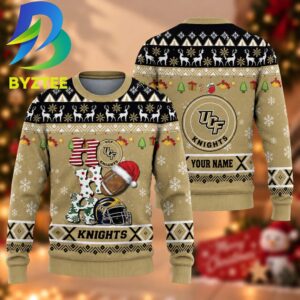 NCAA UCF Knights HO HO HO Gift For Fan Ugly Christmas Sweater