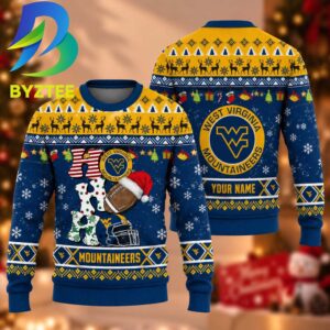 NCAA West Virginia Mountaineers HO HO HO Best Gift For Families Ugly Christmas Sweater
