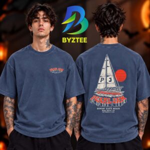 Ohana Festival 2026 Pearl Jam Merch Collection Sailtboat Two Sided Unisex T Shirt