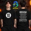 Ohana Festival Merch Collection Crossed Palms 2026 Two Sided Unisex T Shirt