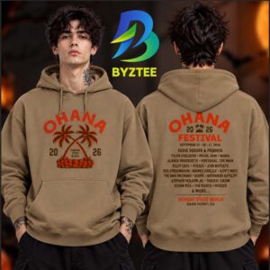 Ohana Festival Merch Collection Crossed Palms Pullover 2026 Hoodie