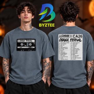 Ohana Festival Merch Collection Mix Tape 2026 Two Sided Unisex T Shirt