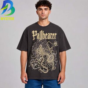 Pallbearer Graphic Vintage Heavy Metal Band Gothic Skeleton Octopus Design Unisex T Shirt