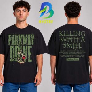 Parkway Drive Official Killing With A Smile Tracklist Two Sided Unisex T Shirt