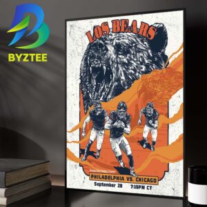 Philadelphia Eagles VS Chicago Bears Week 3 Chicago IL At Soldier Field In Chicago IL On September 28 2026 Home Decor Poster Canvas