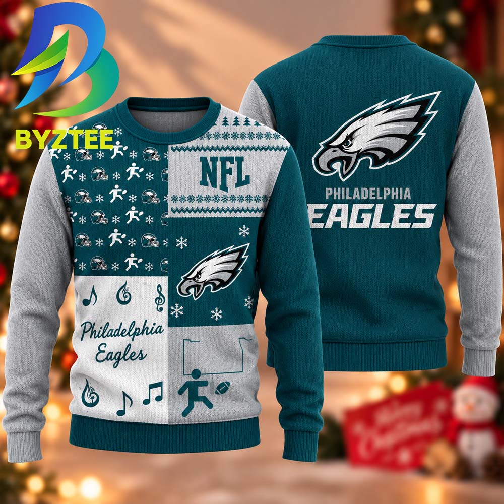 Philadelphia Eagles X NFL Gift For Fan Custom Name 2026 Ugly Christmas Sweater Philadelphia Eagles X NFL Gift For Fan Custom Name 2026 Ugly Christmas Sweater