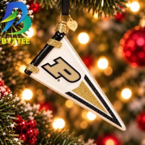 Purdue Pennant NCAA Gifts For Fan Christmas Tree Decorations Ornament
