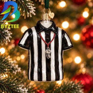 Referee Shirt NCAA Gifts For Fan Christmas Tree Decorations Ornament