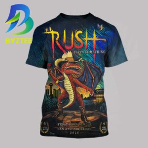 Rush Fifty Something Tour San Antonio Texas Event Tee At Frost Bank Center In San Antonio Texas On September 23 25 2026 All Over Print Shirt