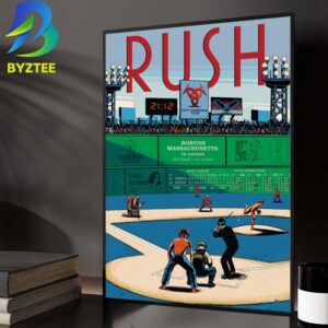 Rush Massachusetts Boston Event Tee Fifty Something Tour At TD Garden In Massachusetts Boston On September 12 14 2026 Home Decor Poster Canvas