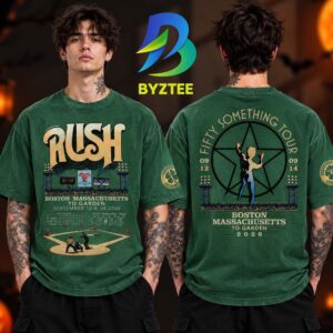 Rush Massachusetts Boston Event Tee Fifty Something Tour At TD Garden In Massachusetts Boston On September 12 14 2026 Unisex T Shirt